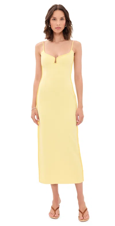 Paris Georgia Marlo Contrast-trim Midi Dress In Multi