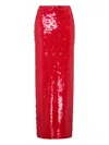Paris Georgia Mermaid Sequin Maxi Skirt In Red