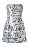Paris Georgia Mermaid Sequined Mini Dress In Multi