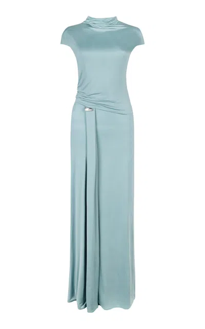 PARIS GEORGIA NOMI COWL NECK MAXI DRESS 