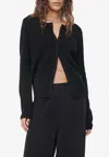 Paris Georgia Nonna Wool And Cashmere Cardigan In Black