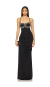 Paris Georgia Odette Dress In 黑色