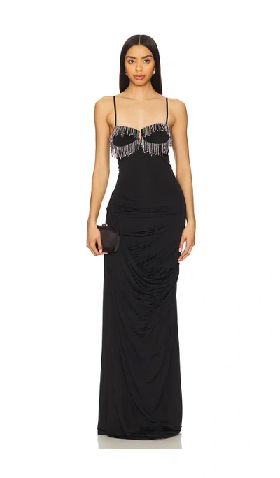 Paris Georgia Odette Dress In 黑色