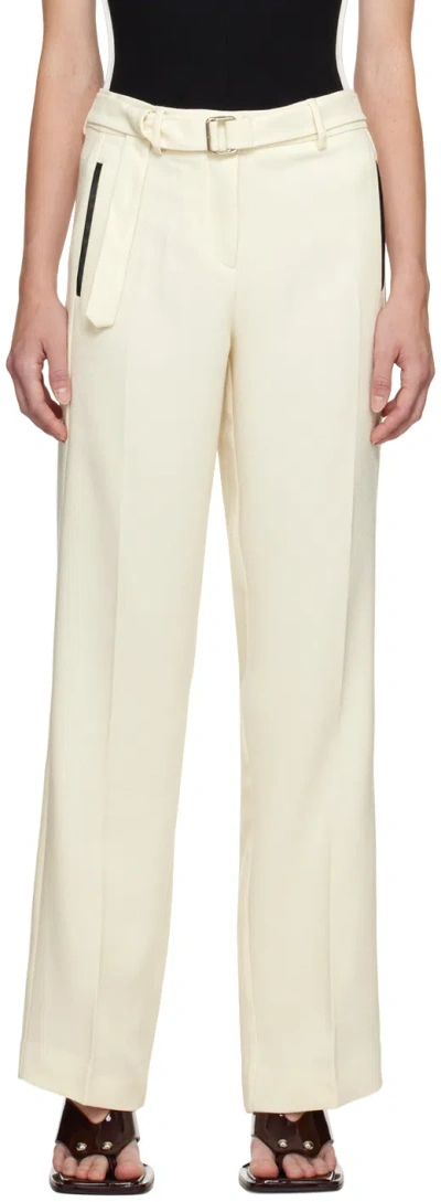 Paris Georgia Straight-leg Casual Pants In Neutral