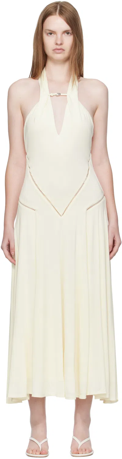 Paris Georgia Off-white Ken Maxi Dress In Brown