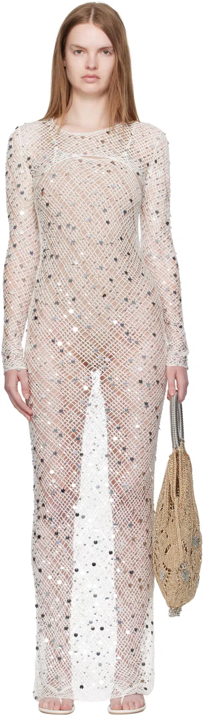 Paris Georgia Off-white Vera Shrug & Maxi Dress In Multi