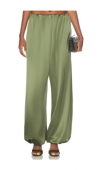 Paris Georgia Olive Pant In Dark Green