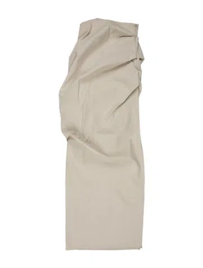 Pre-owned Paris Georgia One-shoulder Midi Length Dress In Gray