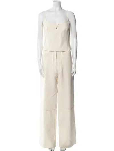 Pre-owned Paris Georgia Pant Set In Neutral