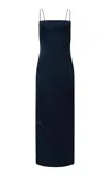 Paris Georgia Phoebe Satin Mini Slip Dress In Black