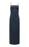 Paris Georgia Phoebe Satin Mini Slip Dress In Grey