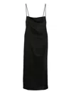 Paris Georgia Phoebe Slip Midi Dress In Black
