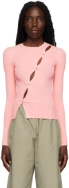 Paris Georgia Pink Lola Long Sleeve T-shirt In Salmon