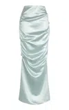 Paris Georgia Remmy Draped Maxi Skirt In Blue
