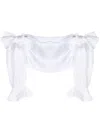 Paris Georgia Ruffle Bodice Top In 白色