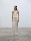 Paris Georgia Ruth Draped Slinky Knit Maxi Dress