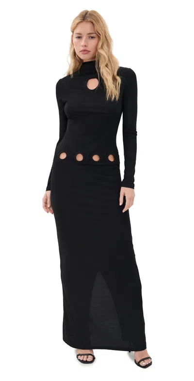Paris Georgia Sculpted Dress Black