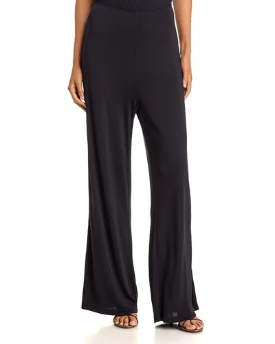 Paris Georgia Slinky Wide Leg Pants In Black
