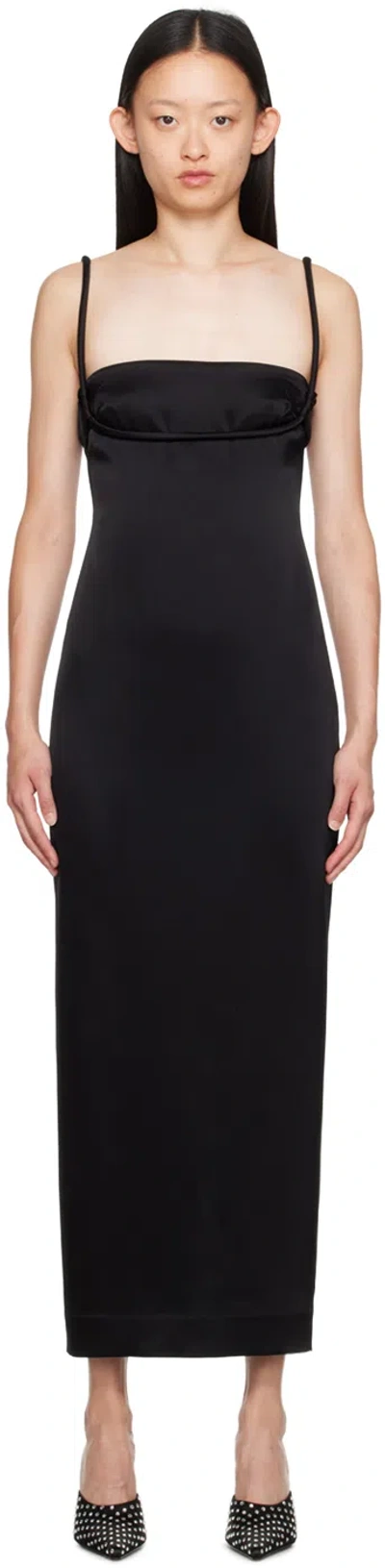 Paris Georgia Ssense Exclusive Black Talia Maxi Dress
