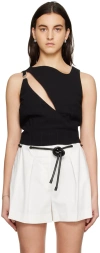 Paris Georgia Ssense Exclusive Black Tank Top In Black