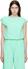Paris Georgia Ssense Exclusive Blue Alice Blouse In Aqua