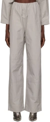 Paris Georgia Ssense Exclusive Gray Cocoon Lounge Pants In Stone