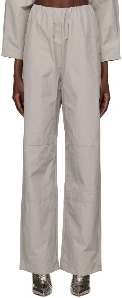 Paris Georgia Ssense Exclusive Gray Cocoon Lounge Pants In Stone