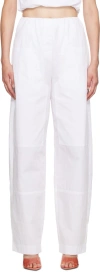 Paris Georgia Ssense Exclusive White Cocoon Trousers In White