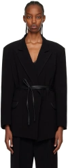Paris Georgia Ssense Work Capsule – Black Max Blazer In Black/black