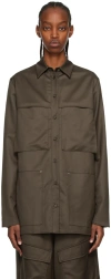 Paris Georgia Ssense Work Capsule – Brown Herb Shirt In Chocolate
