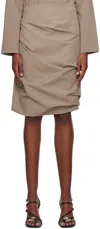 Paris Georgia Ssense Work Capsule – Taupe Remmy Miniskirt In Rock