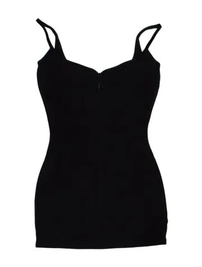 Pre-owned Paris Georgia Strapless Mini Dress In Black