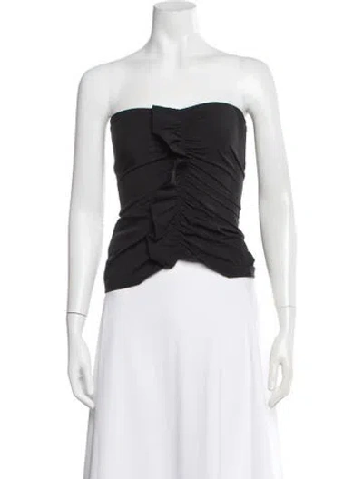 Pre-owned Paris Georgia Strapless Top W/ Tags In Green