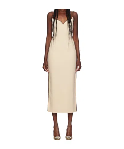 Paris Georgia Suspender Dress In Neutral