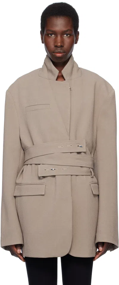Paris Georgia Taupe Nala Blazer In Rock