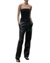 Paris Georgia Tia Leather Pant In Black In Black