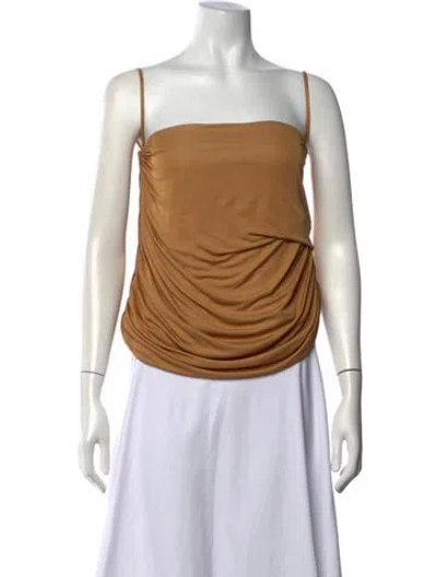 Pre-owned Paris Georgia Top In Neutrals