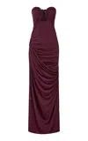 Paris Georgia Val Keyhole Dress In Red