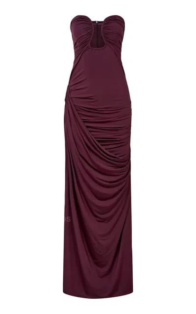Paris Georgia Val Keyhole Dress In Red
