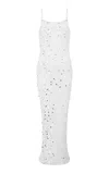 Paris Georgia Vera Sequined-crochet Dress And Shrug In Off-white