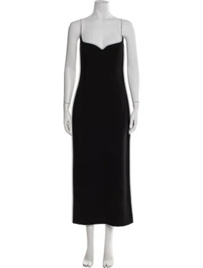 Pre-owned Paris Georgia V-neck Long Dress In Multi