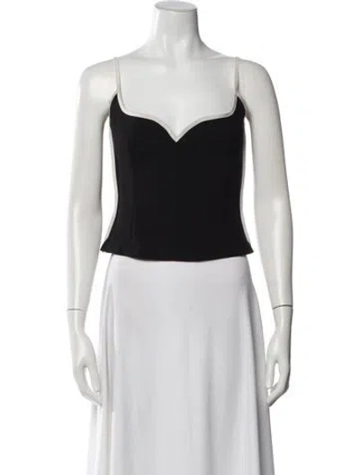 Pre-owned Paris Georgia V-neck Sleeveless Top In Multi