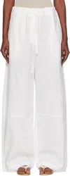 Paris Georgia Uma Drawstring Trousers In White