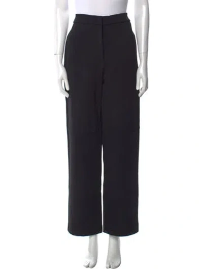 Pre-owned Paris Georgia Wide Leg Pants In Black