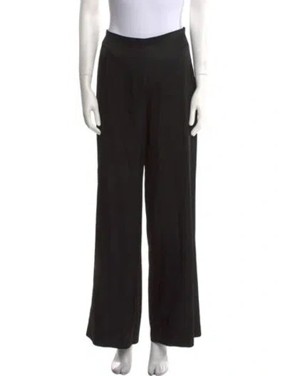 Pre-owned Paris Georgia Wide Leg Pants In Black