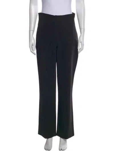 Pre-owned Paris Georgia Wide Leg Pants In Black