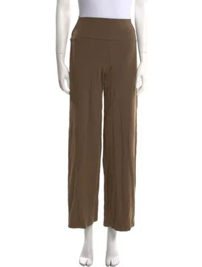Pre-owned Paris Georgia Wide Leg Pants In Brown