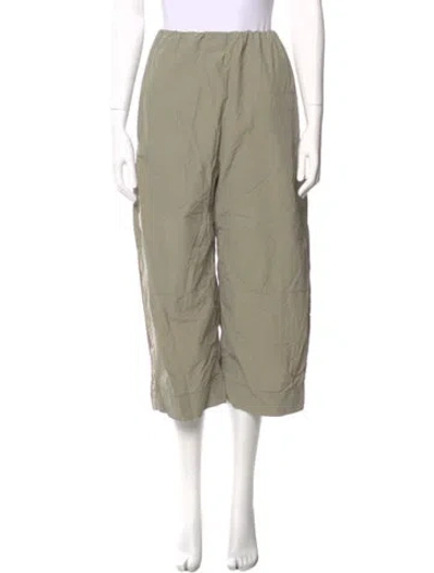 Pre-owned Paris Georgia Wide Leg Pants In Green