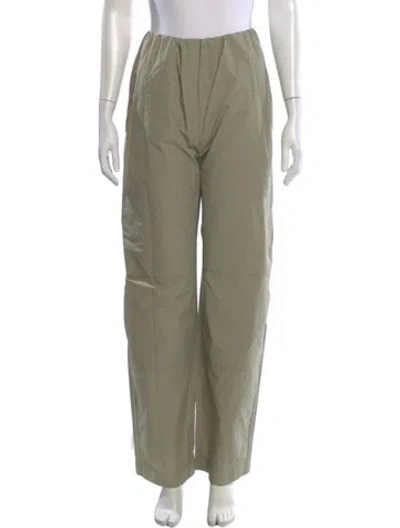 Pre-owned Paris Georgia Wide Leg Pants In Green