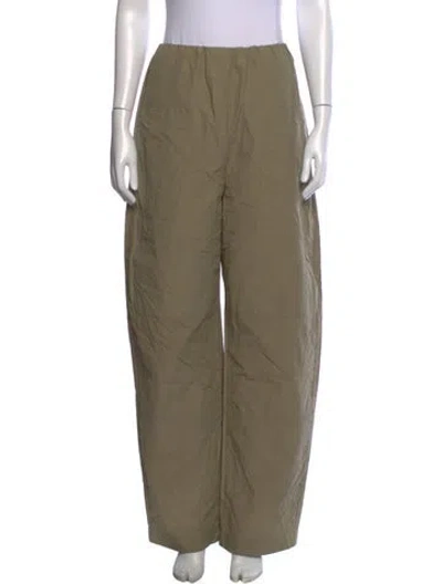 Pre-owned Paris Georgia Wide Leg Pants In Green